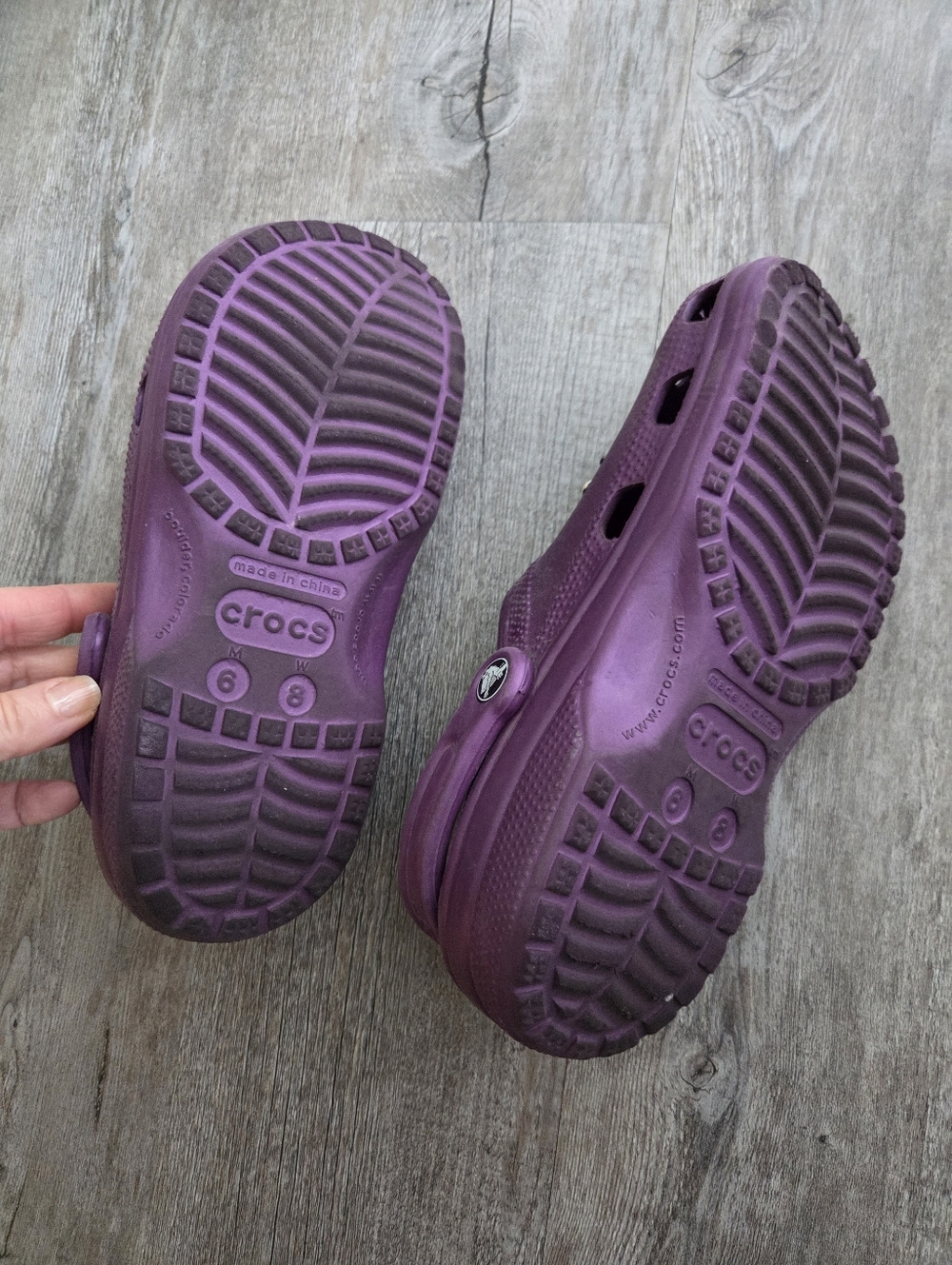 Purple Crocs Sandals - Picture 4 of 4